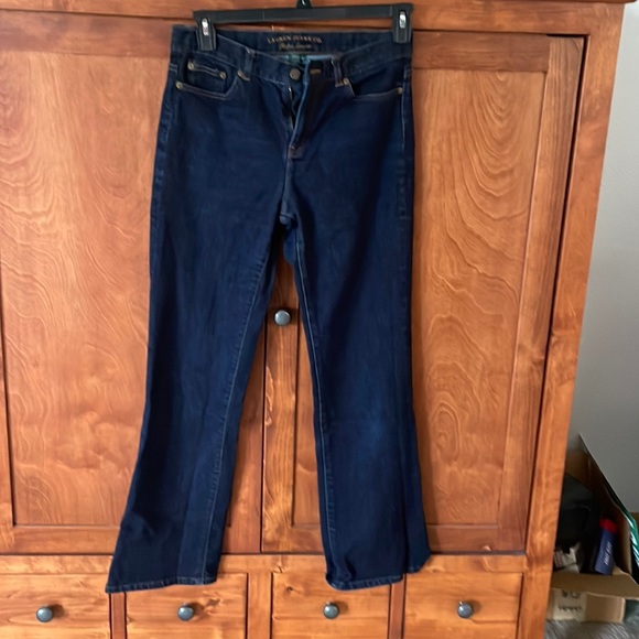 Ralph Lauren dark denim bootcut jeans size 6 - Picture 1 of 9